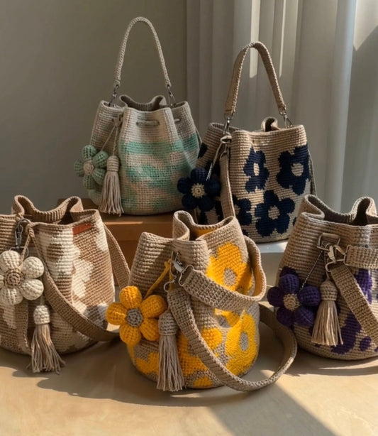 PetalThreads: Crochet Flower Handbags